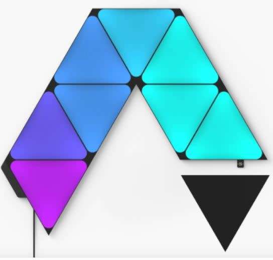 Nanoleaf Shapes Triangles Limited Edition Ultra Black - 9 Panel Starter Kit NL47-0102TW-9PK
