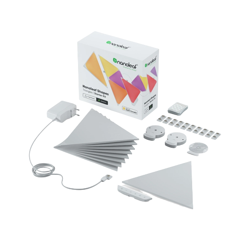 Nanoleaf Shapes Triangles Limited Edition Ultra Black - 9 Panel Starter Kit NL47-0102TW-9PK