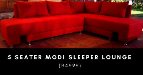The Ultimate Sleeper Couch. 5 Seater Modi Sleeper Lounge!!!
