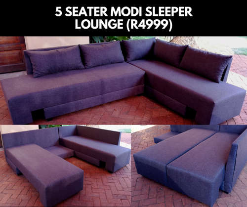 The Ultimate Sleeper Couch. 5 Seater Modi Sleeper Lounge!!!