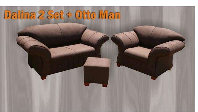 Dalina Lounge Suite + 1 Free Ottoman - Brand New