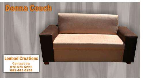 Donna Couches(2 x 2 Seater - Brand New) + 2 Free Ottomans(Value R500)