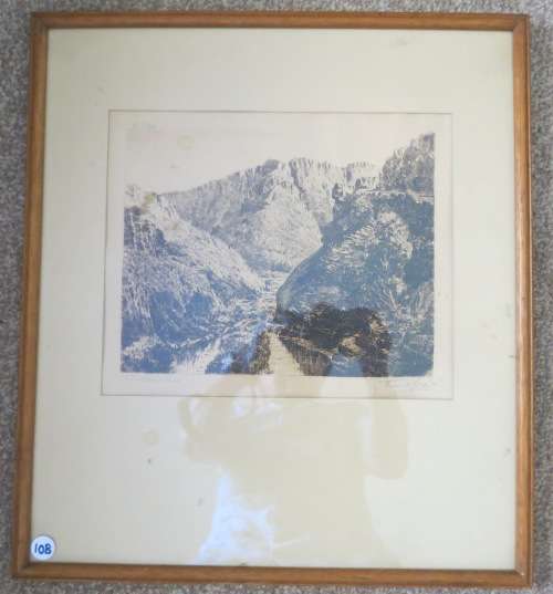 Tradow`s Pass- Tinus de Jongh etching 70/150