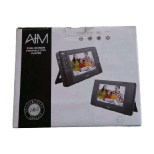ELECTRONICS | BRAND NEW | DVD PLAYER | Aim 7 Dual Screen Portable DVD Player