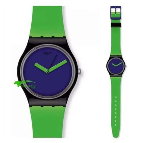 TIMEPIECE | BRAND NEW | Swatch GB267  Analogue/Unisex/Bicoloured/Green and Violet/Plastic