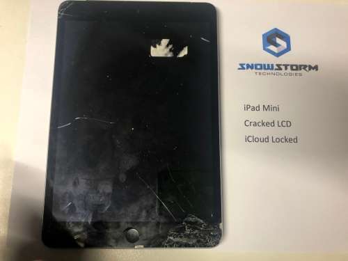 iPad Mini *Cracked LCD* iCloud Locked* Parts or Repair