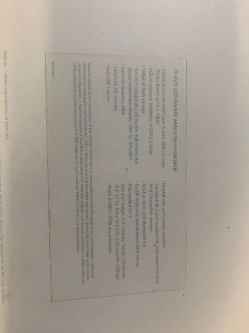 Macbook Air 11" 2017