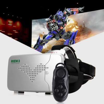 RITECH Riem III Virtual Reality 3D Glasses wtih Remote Control