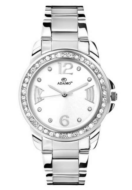 Adamo Analog White Dial women's Watch - AD39SM01
