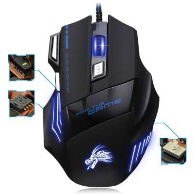 X3 USB Wired Optical Gaming Mouse  -  BLACK