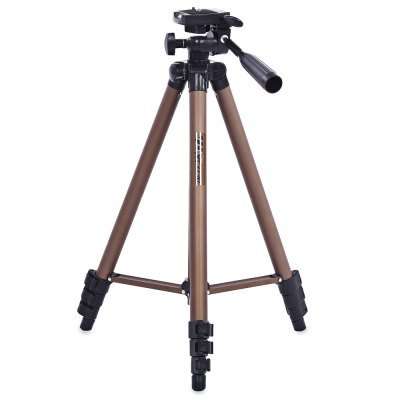 WeiFeng WT3130 Portable Lightweight Aluminum Alloy Tripod for SLR DSLR Camera  -  CHAMPAGNE