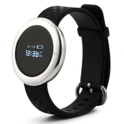 Kimlink ET01 Heart Rate Monitor Smart Watch  -  SILVER AND BLACK