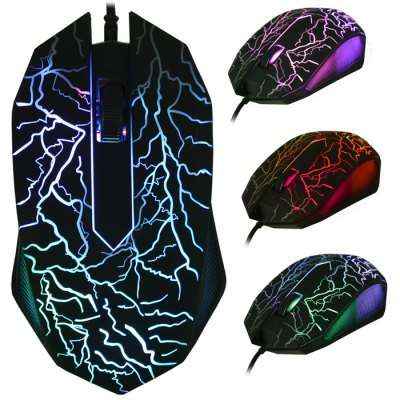 BM007 USB Wired Optical Gaming Mouse  -  BLACK