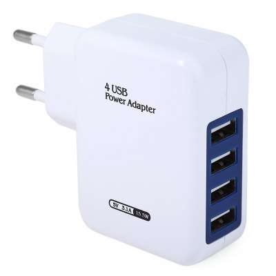 Home Wall Power Supply Adapter 4x USB Charger