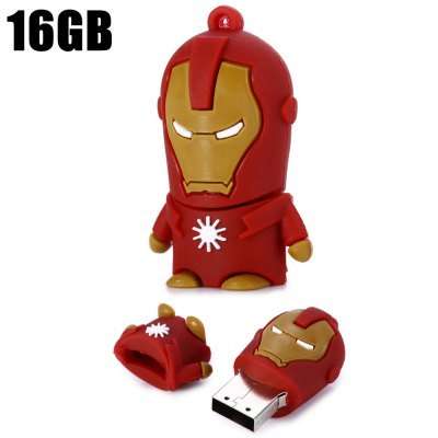 16GB Iron Man USB 2.0 Flash Disk Stick / Flash Memory Drive