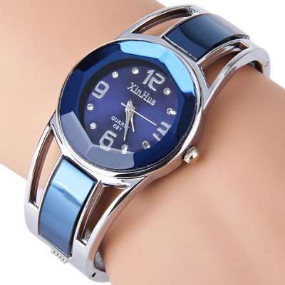 Xinhua 681 Bracelet Pattern Female Quartz Watch  -  NAVY BLUE