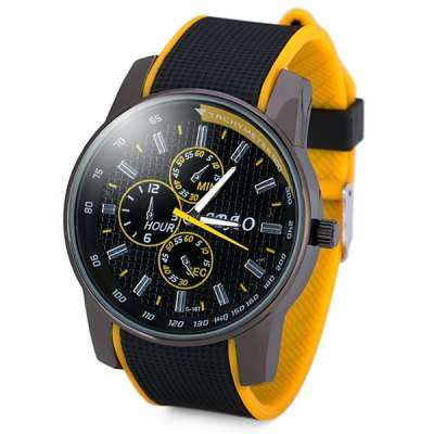 Cool Men Wrist Watch  -  YELLOW