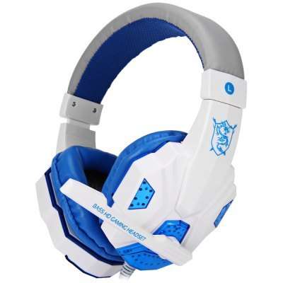 PLEXTONE PC780 Stereo Gaming Headphones Headsets  -  BLUE AND WHITE