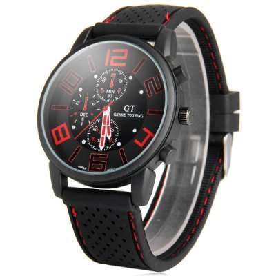 GT Sports Male Military Quartz Watch -  RED