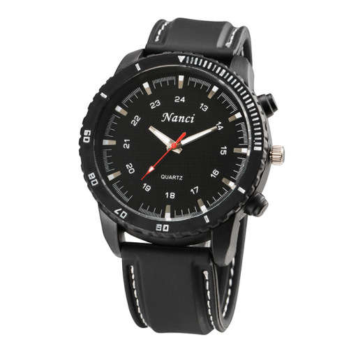 Leisure Series Men Sports Quartz Watch - BLACK