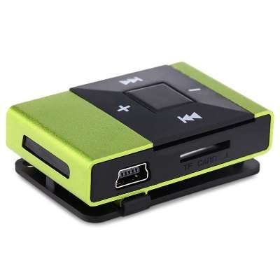 Mini Clip MP3 Music Audio Player  -  GREEN