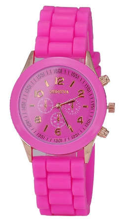 Ladies Quartz Silicone Sports Wrist Watch - ROSY