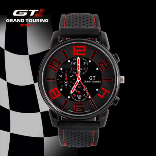 Grand Touring GT F1 Military Sport Quartz Watch - RED