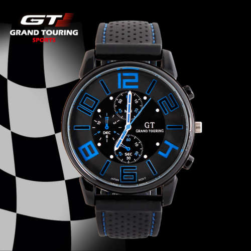 Grand Touring GT F1 Military Sport Quartz Watch - BLUE
