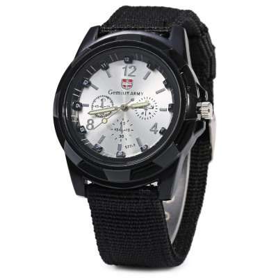 Gemius Army Male Quartz Watch  -  SILVER AND BLACK