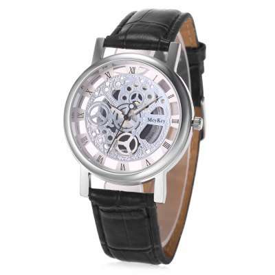 Quartz Hollow-out Watch for Men  -  BLACK