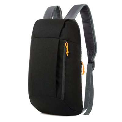 Water-resistant Nylon 10L Ultra-light Leisure Backpack - BLACK