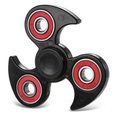 FIDGET SPINNER - Focus Toy for Killing Time and Anti-stress Play thing  -  BLACK