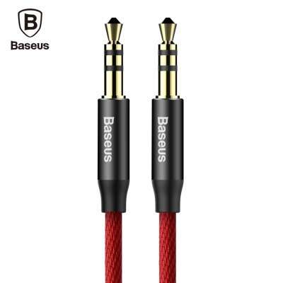 **NEW** Original Baseus Yiwen AUX Audio Cord - RED WITH BLACK