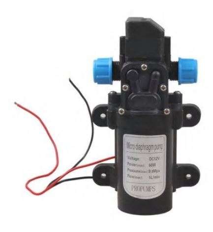 0142YB - 12 - 60 DC 12V 60W 5L/min Micro Diaphragm Pump  -  BLACK 187113801