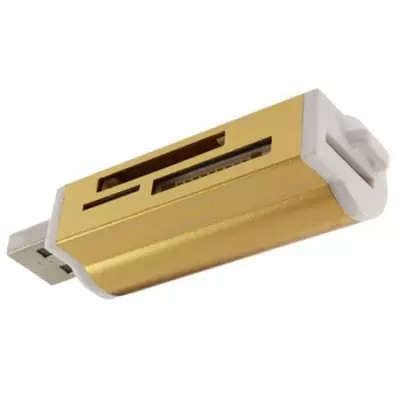 4 in 1 Mini USB 2.0 Card Reader Hub with TF / SD Card Slot