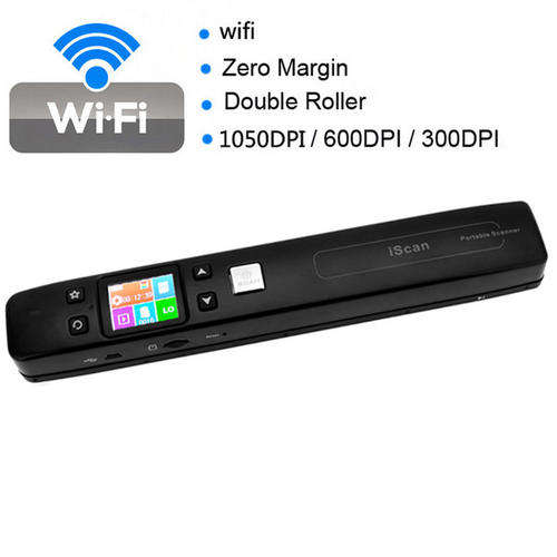 1050DPI Iscan WIFI Mini Portable High Speed Handheld Document Scanner