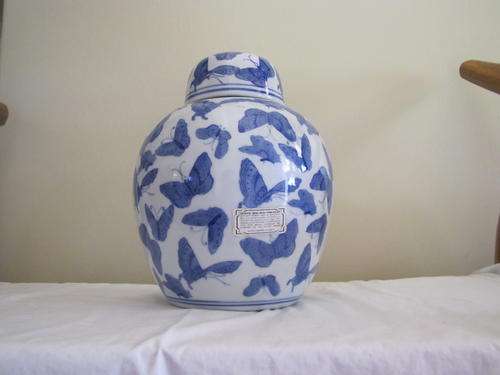 Large Butterfly Ginger Jar