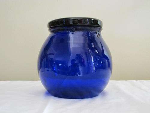 Beautiful Blue Cookie Jar