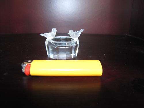 Byzantium Crystal Frosted Birds on bath