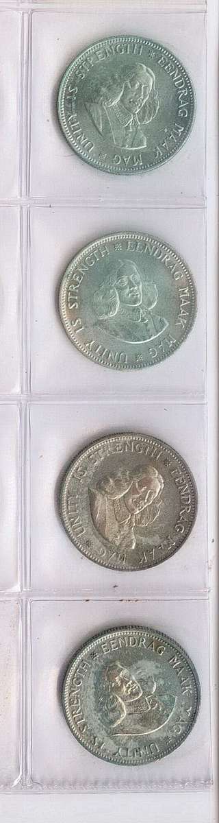 1961 -1964 silver 20 cents - 4 x 20 cents  -- Low Start --
