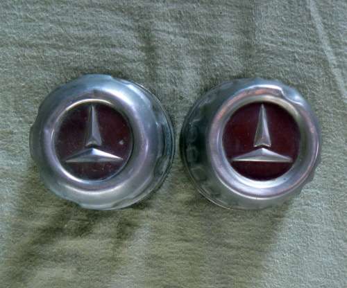 2 x Vintage Center Caps  (Metal)