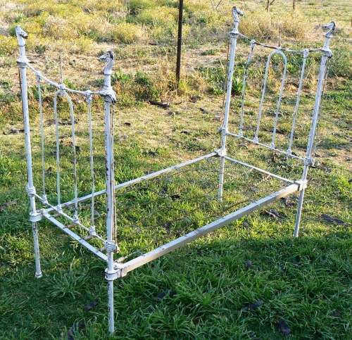 Vintage Cast iron Children's Bed/Cot