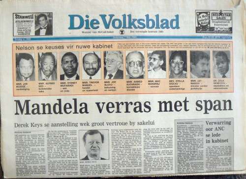 Mei 1994 -- Volledige Maand se Koerante met Verkiesings uitslae, Pres Mandela se inhuldiging ens.!!!