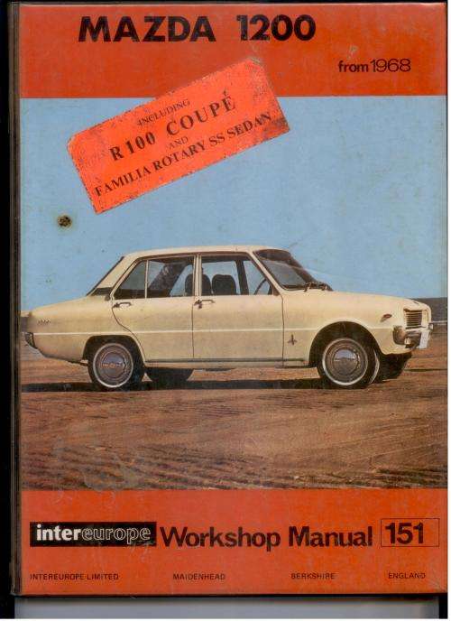 MAZDA 1200 from 1968 -- Workshop Manual 151