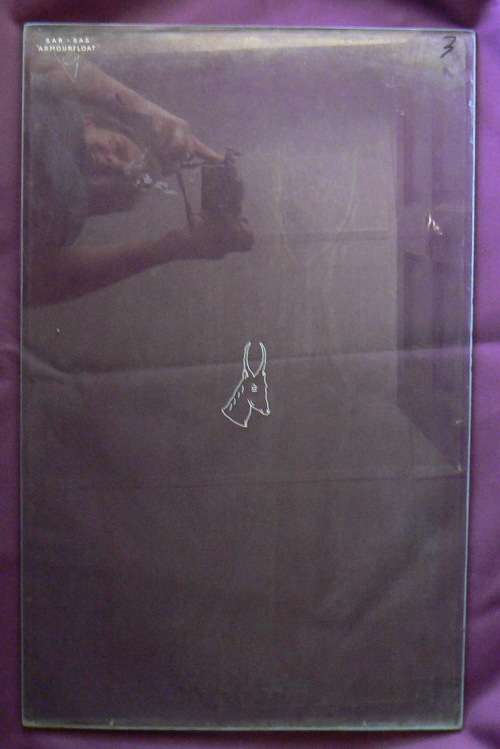 Old SAR / SAS Train Window Glass with Springbok head emblim --Glass 3 --