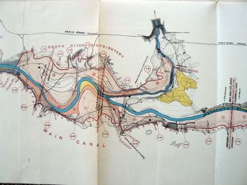 Cape of Good Hope --  OLIFANTS RIVER IRRIGATION SCHEME  -- 1909 LARGE MAP AND REPORT