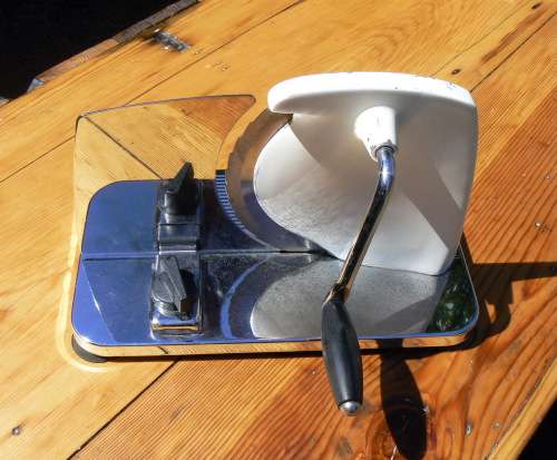 Retro PINEWARE BREAD / COLD MEAT Slicer -- Ou PINEWEAR BROOD Snyer