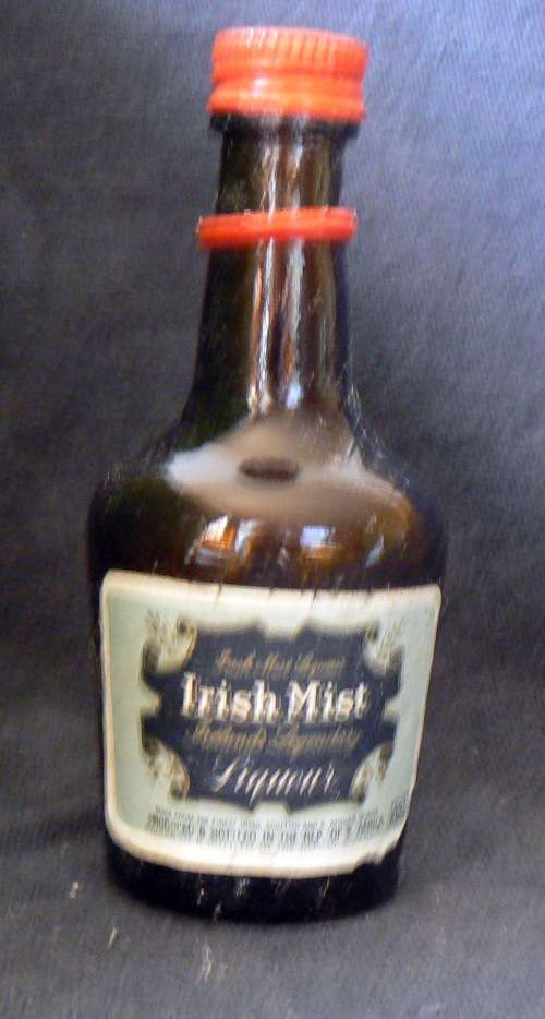 Vintage IRISH MIST - Liqueur - Miniature Liquor Bottle -- Empty --