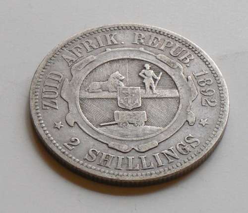 1892 - 2 Shilling - Z.A.R