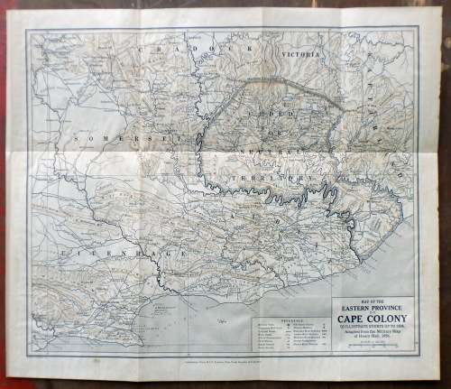 Map of the EASTERN PROVINCE of CAPE COLONY to Illustrate Events up to 1834